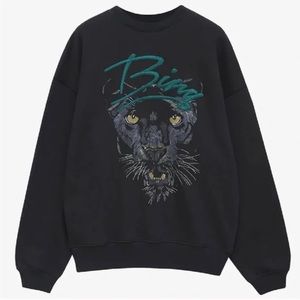 Anine Bing Panther Kenny Sweatshirt Size Small